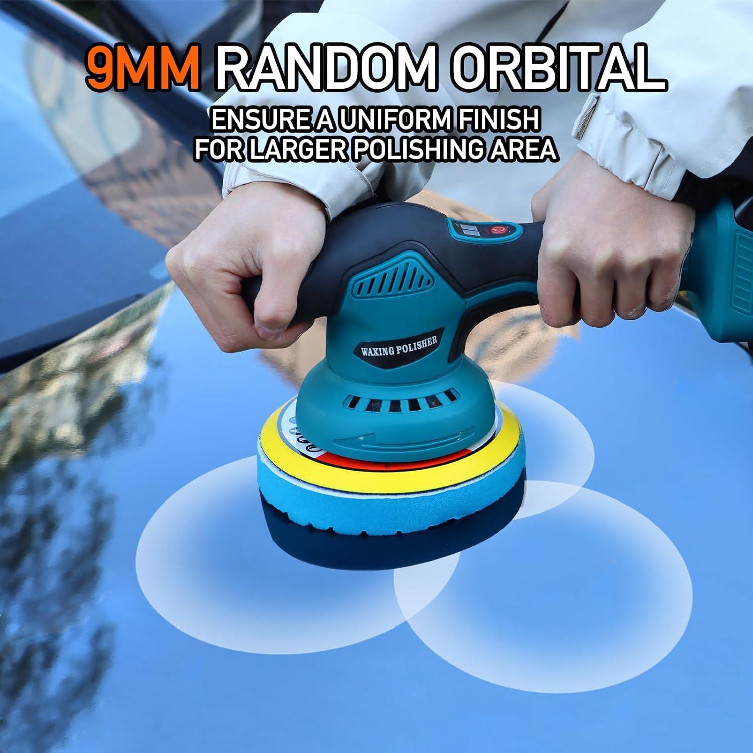 Pulidor Orbital Inalámbrico Alrigon 18V 6" Motor Sin Escobillas