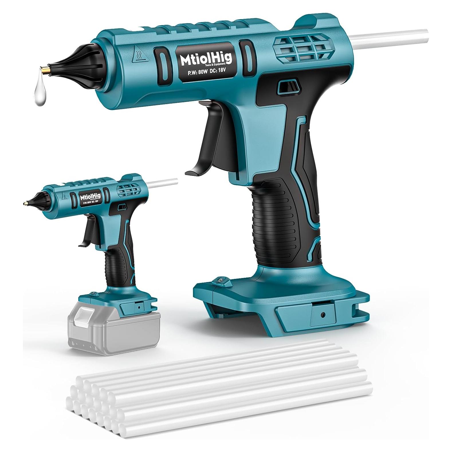 Pistola de Pegamento Inalámbrica MtiolHig 80W para Makita 18V