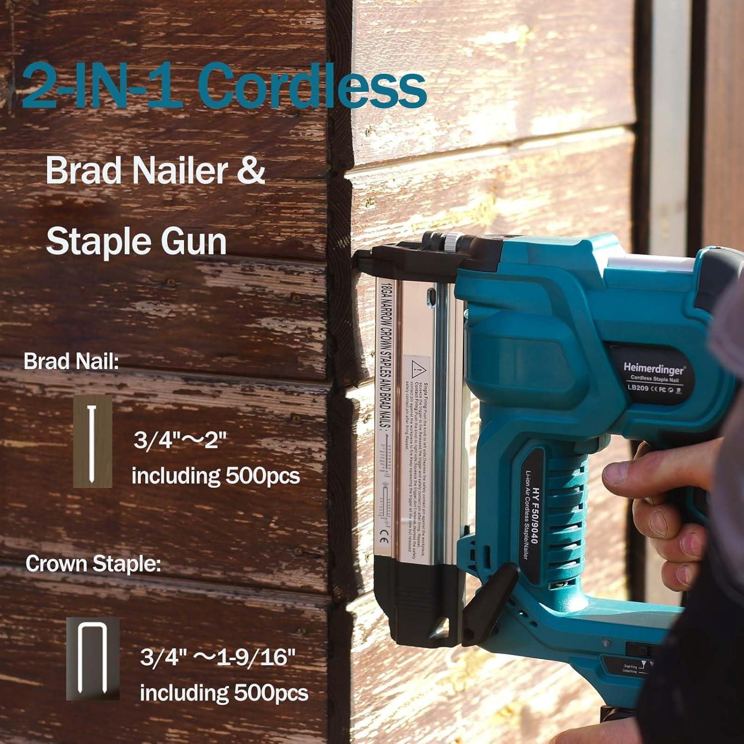 Pistola de Clavos Inalámbrica Heimerdinger LB209 2 en 1 2,81 kg