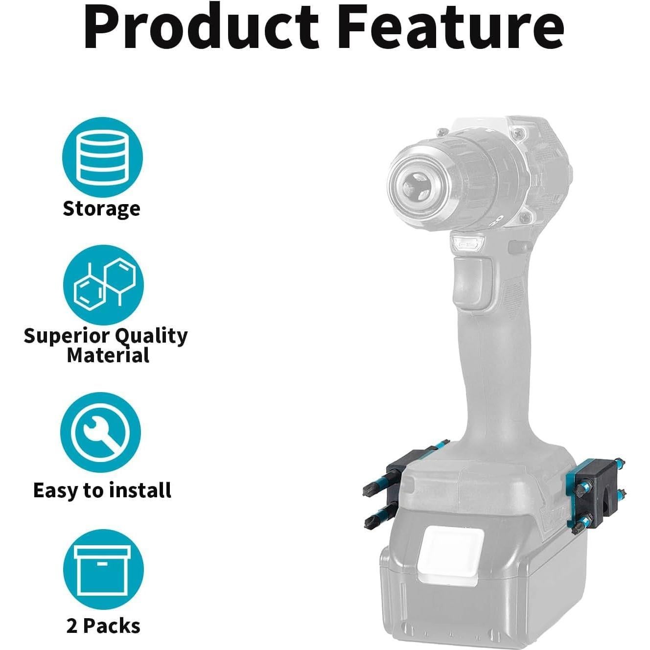 Soporte de Puntas Uniqwamo para Taladro 18V - 2 Piezas