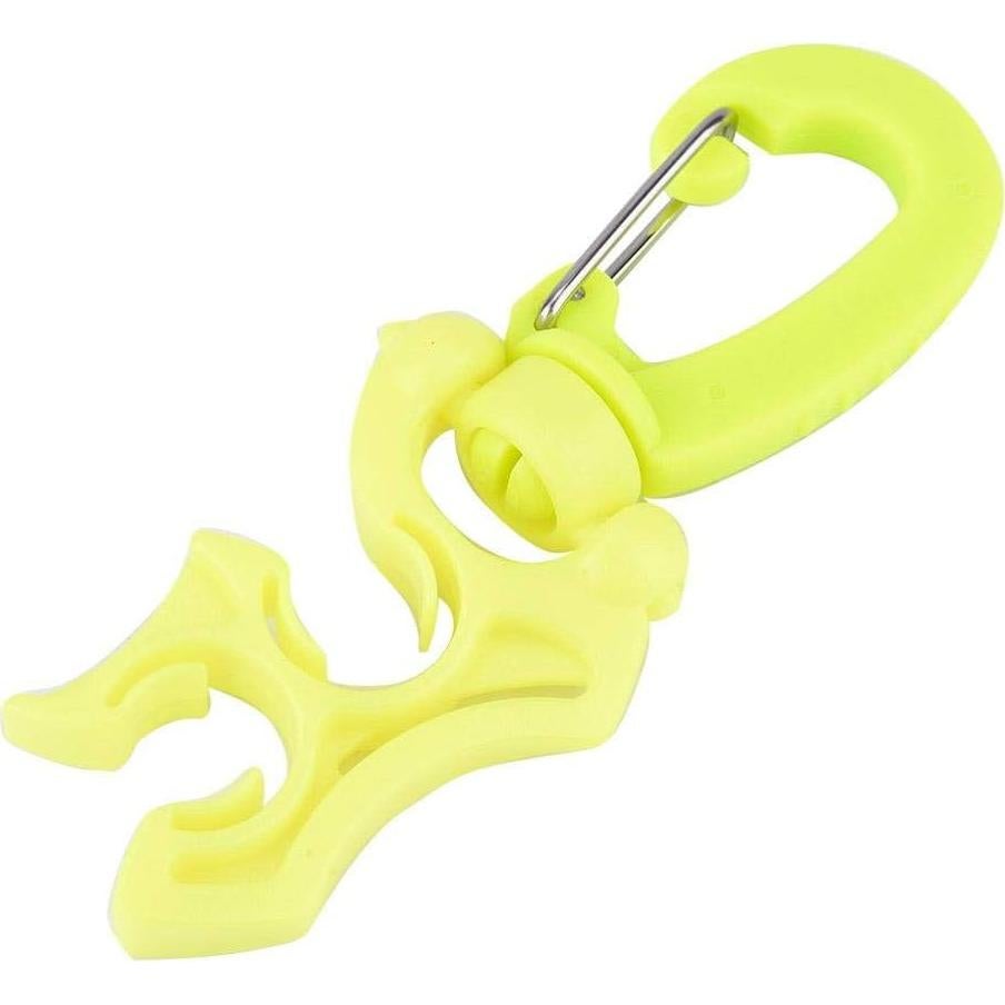 Clip de Soporte para Manguera de Buceo Tbest Doble Amarillo