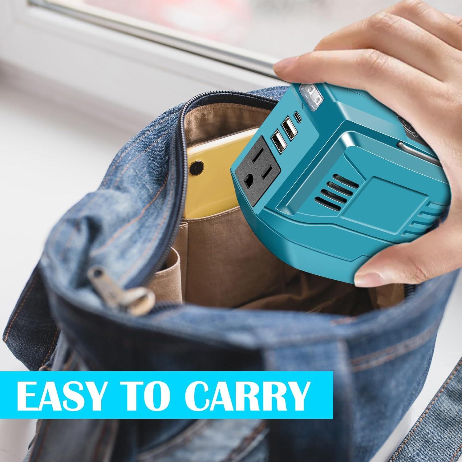 Inversor de Potencia 200W ZUYIYI para Batería Makita 18V