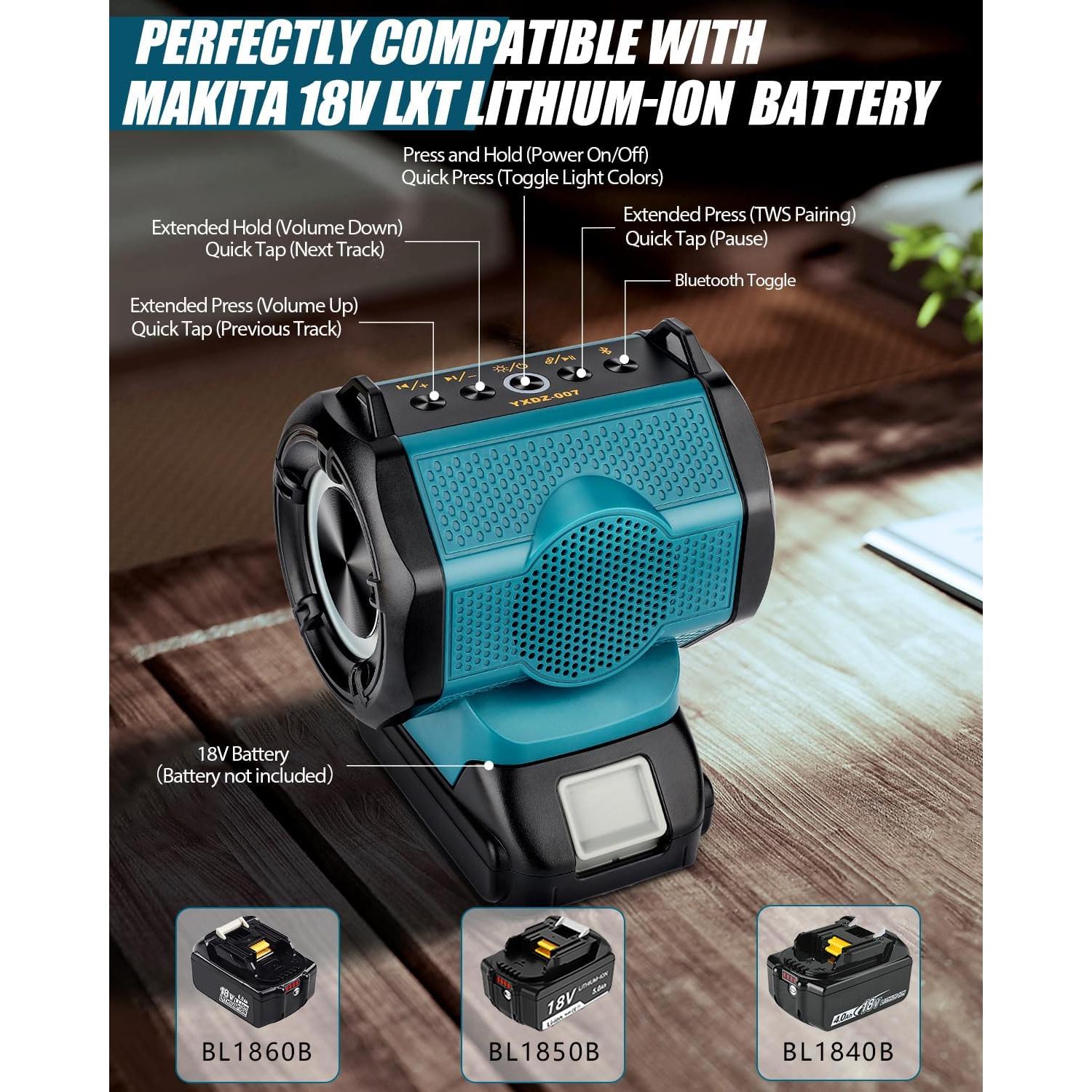 Altavoz Bluetooth Taingwei 30W para Batería Makita 18V