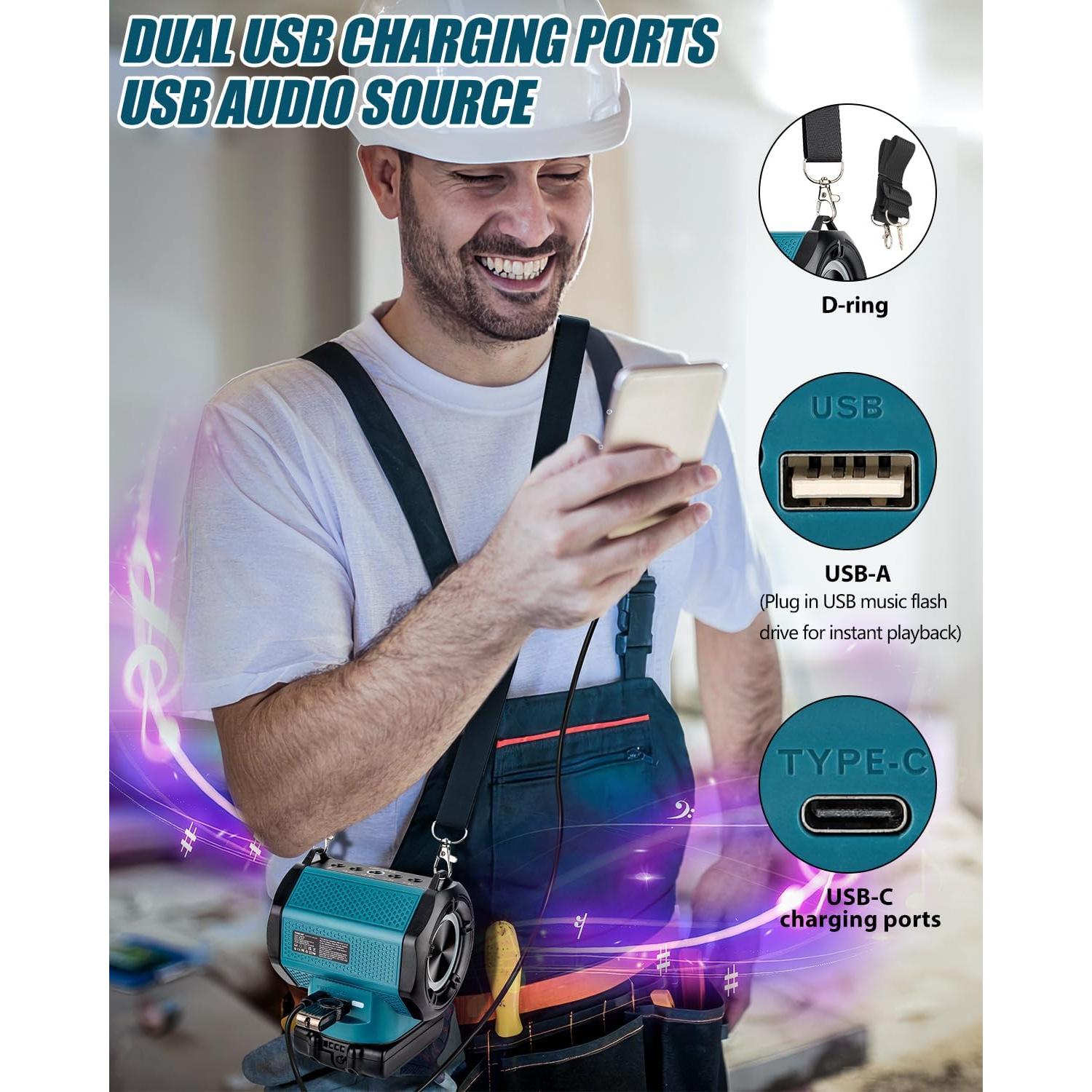 Altavoz Bluetooth Taingwei 30W para Batería Makita 18V