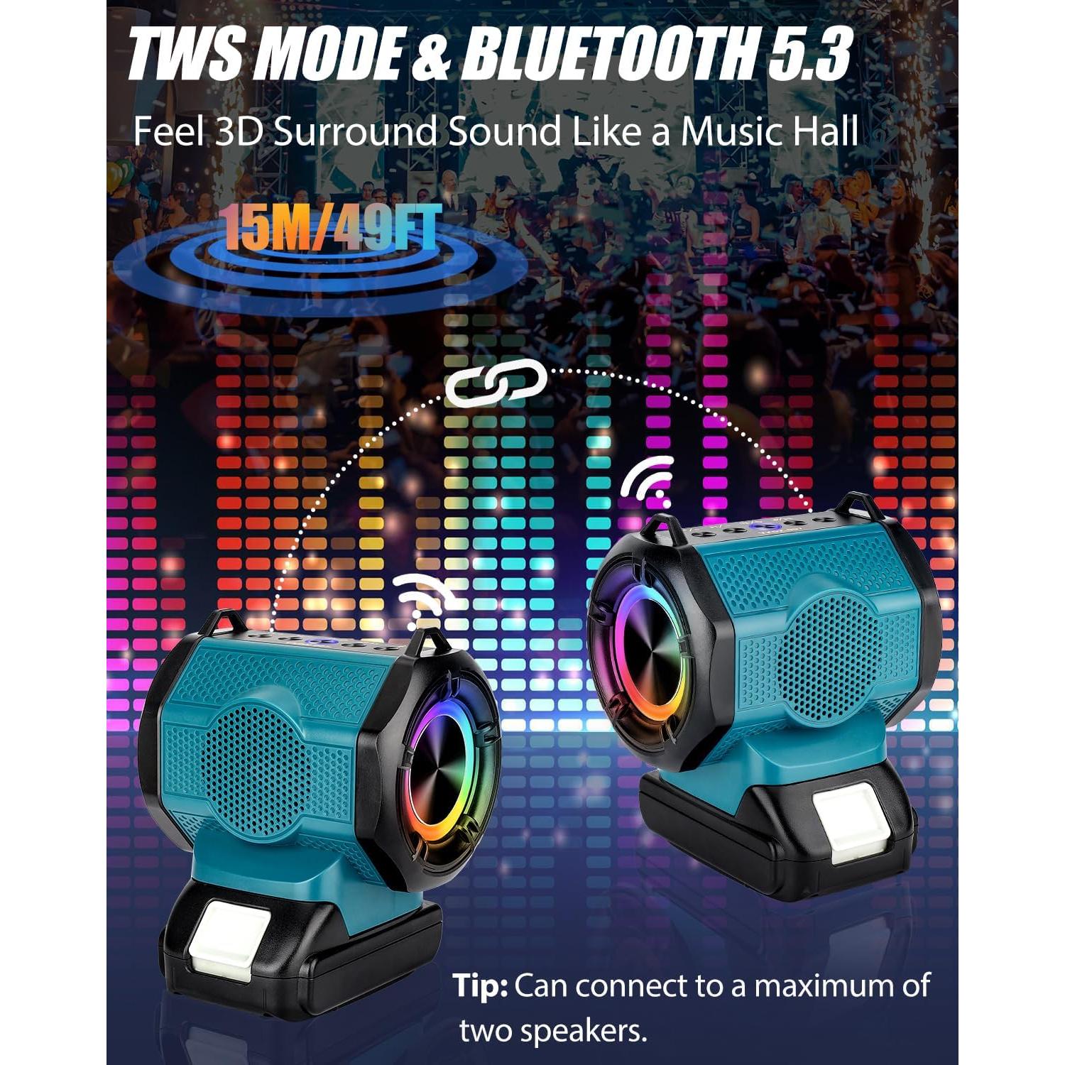 Altavoz Bluetooth Taingwei 30W para Batería Makita 18V