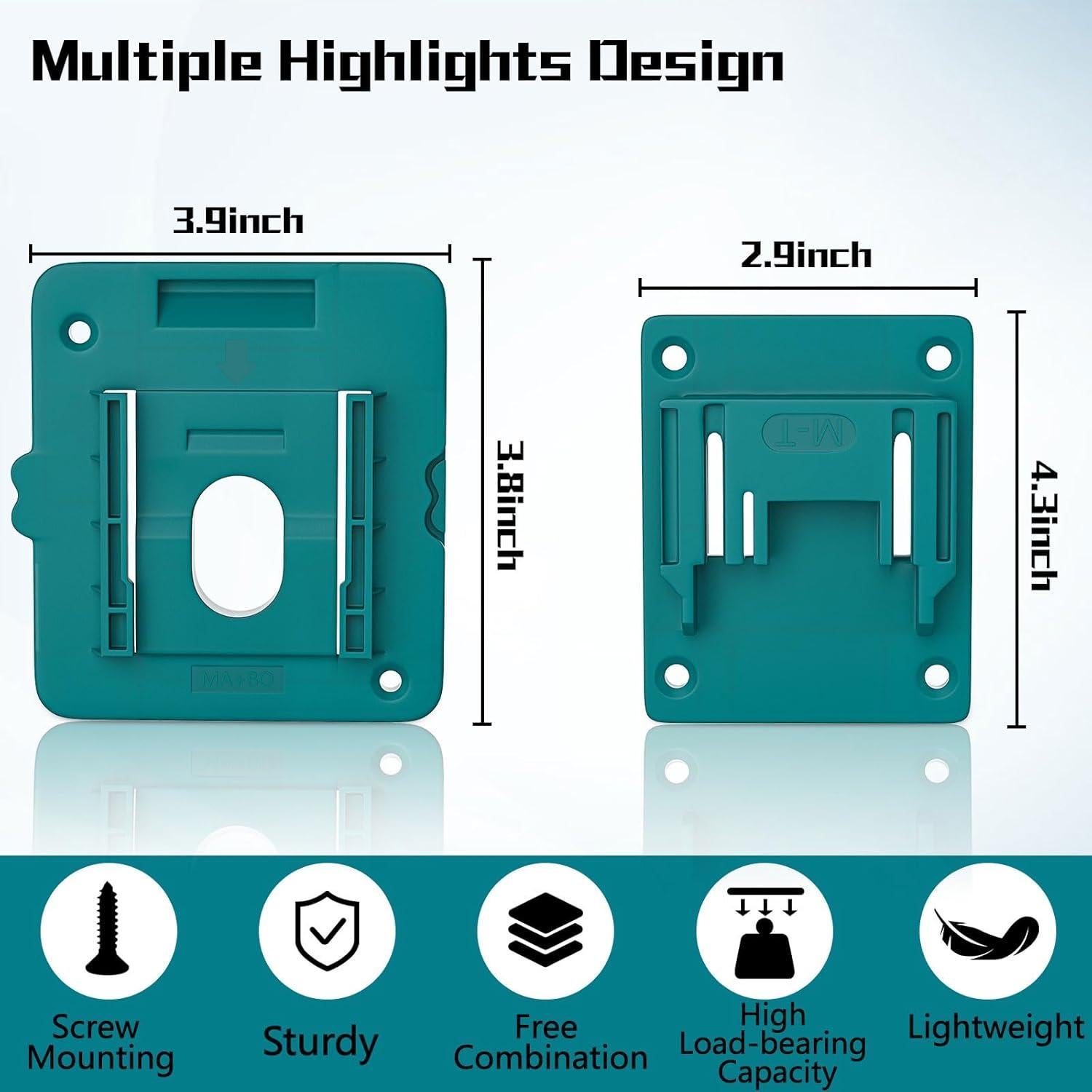 10 Soportes para Baterías y Herramientas Makita 18V