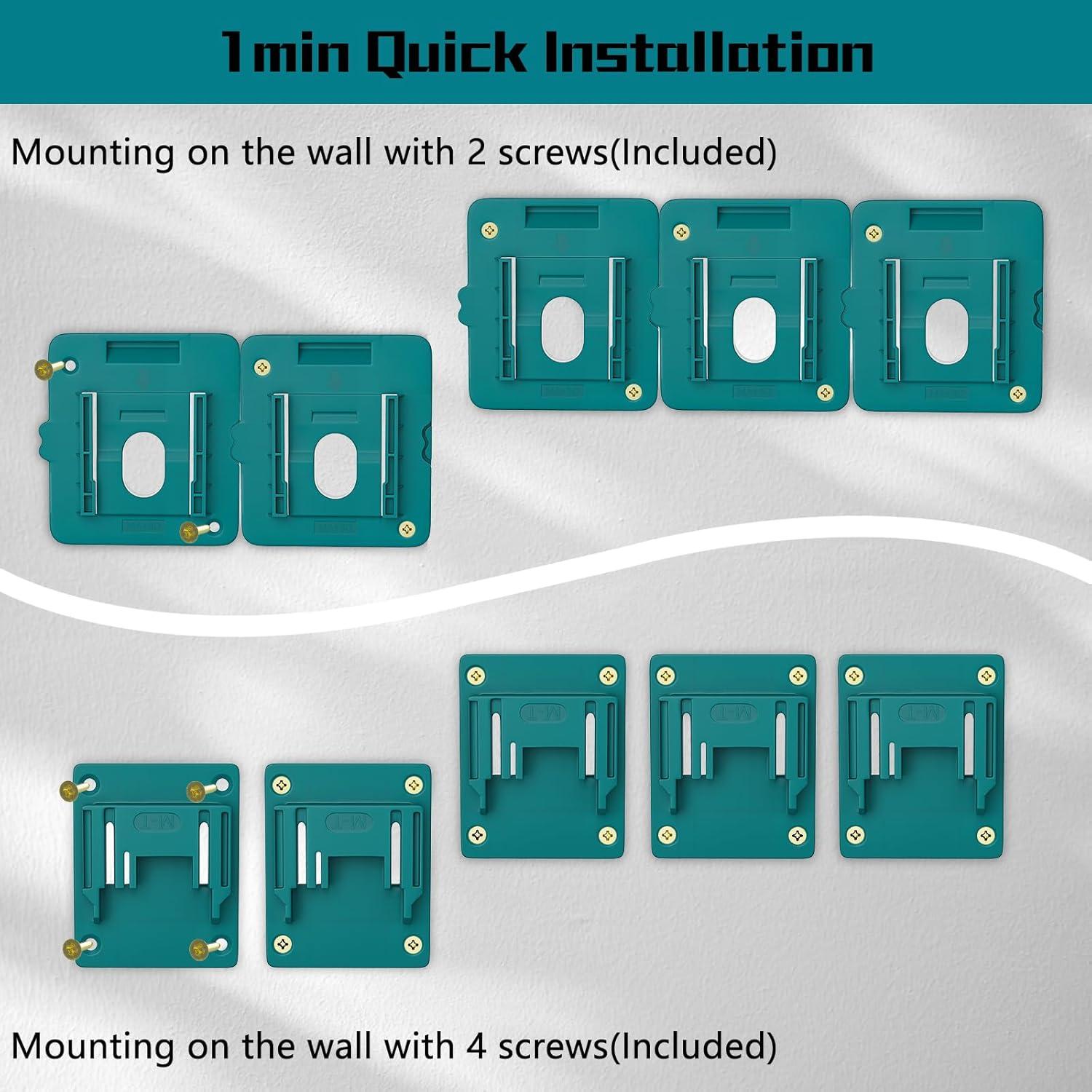 10 Soportes para Baterías y Herramientas Makita 18V