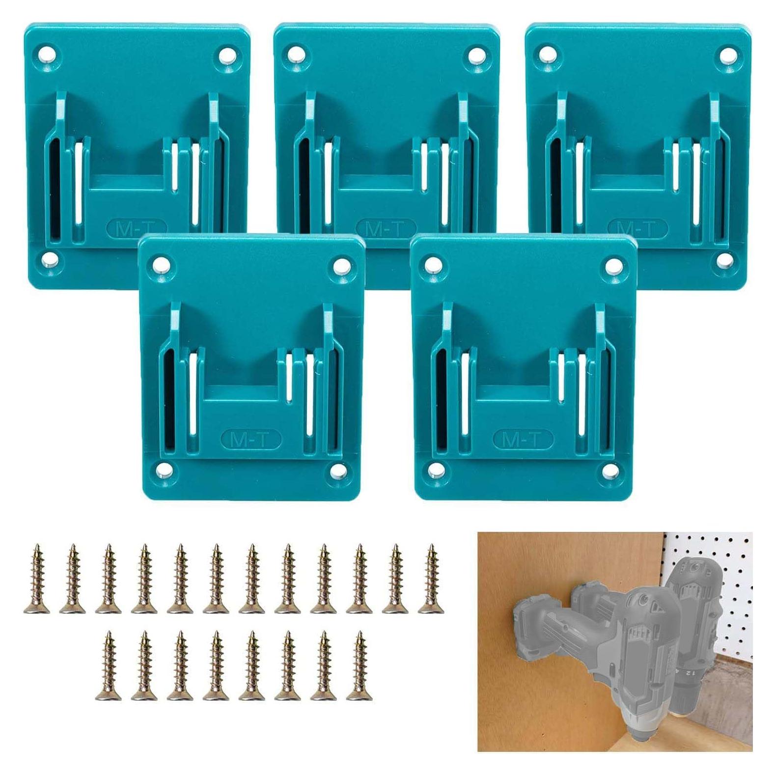 5 Soportes de Montaje Crivnhar para Taladro 18V con Tornillos