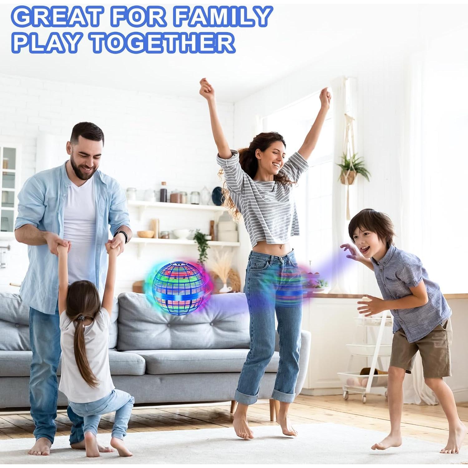 Bola Orbital Voladora Obbay con Luz RGB - Juguete Interactivo