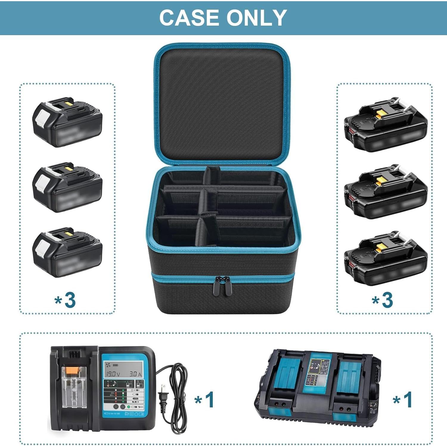 Funda de Almacenamiento para Baterías Tanmqin 10 Compartimentos