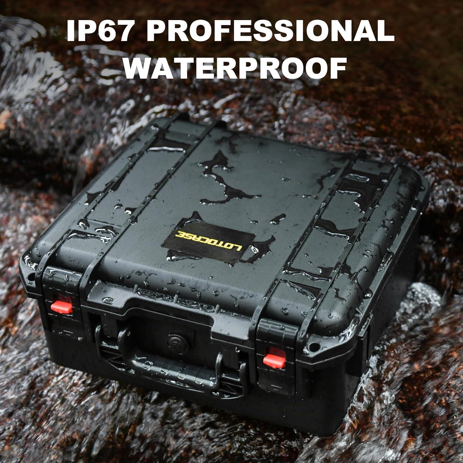 Estuche Duro LOTOCASE para Batería y Cargador 20,32x7,62x33cm