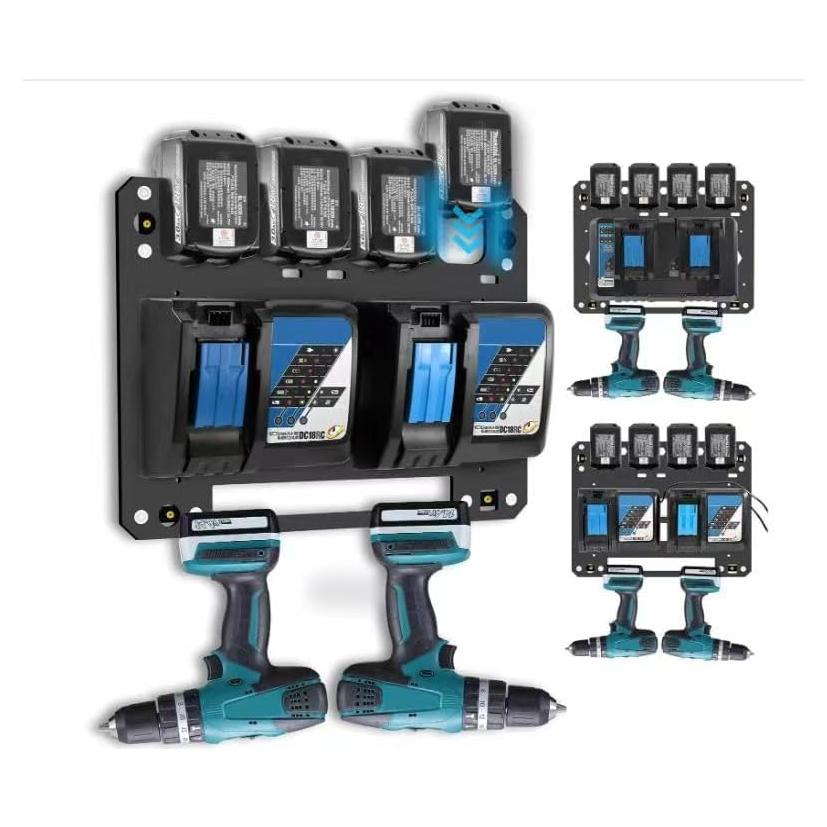 Soporte de Pared FETESNICE para Baterías Makita 18V/14.4V