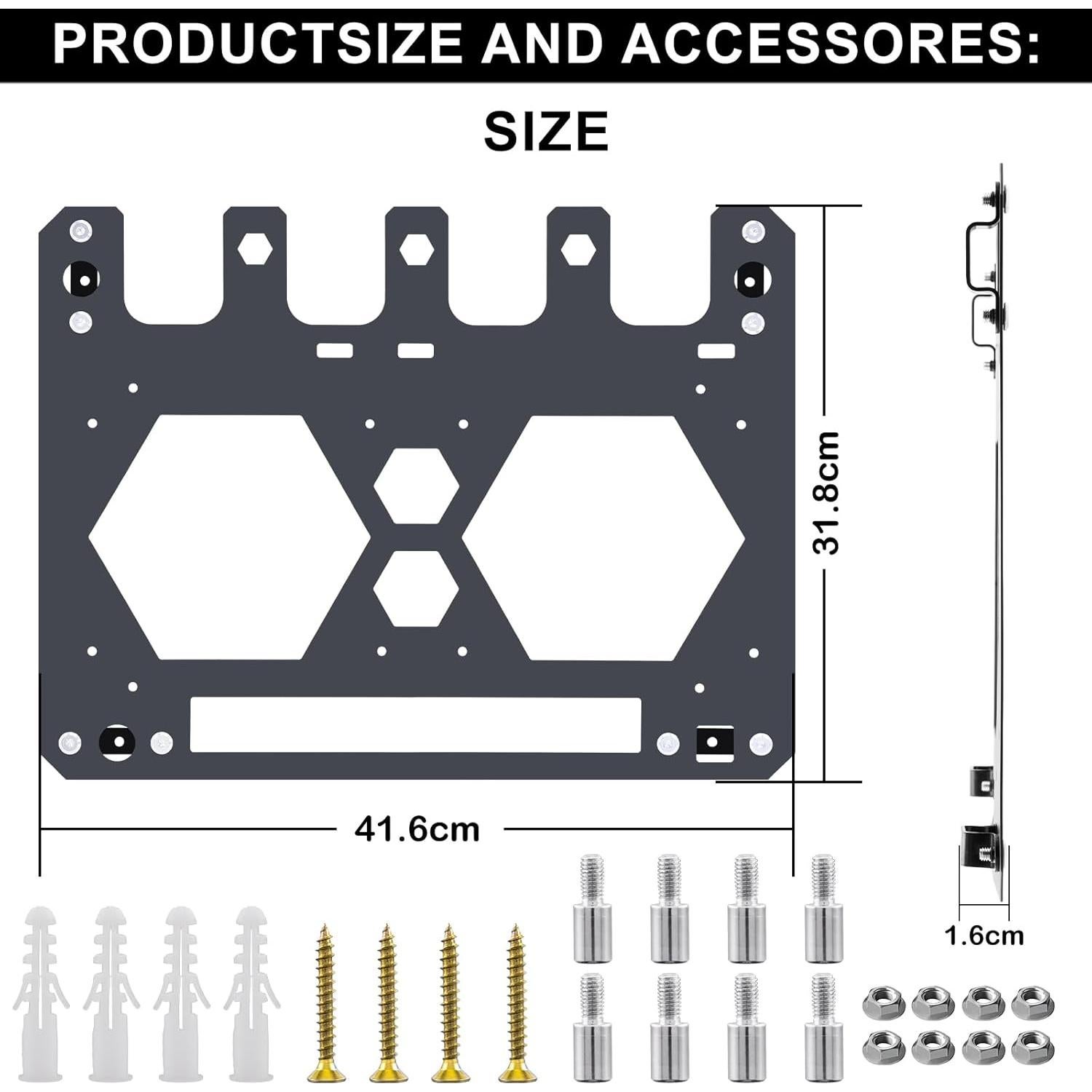 Soporte de Pared FETESNICE para Baterías Makita 18V/14.4V