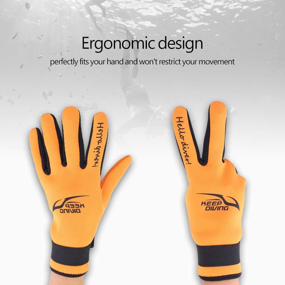 Guantes de Buceo Alomejor Neopreno 2MM Antideslizantes XL Naranja