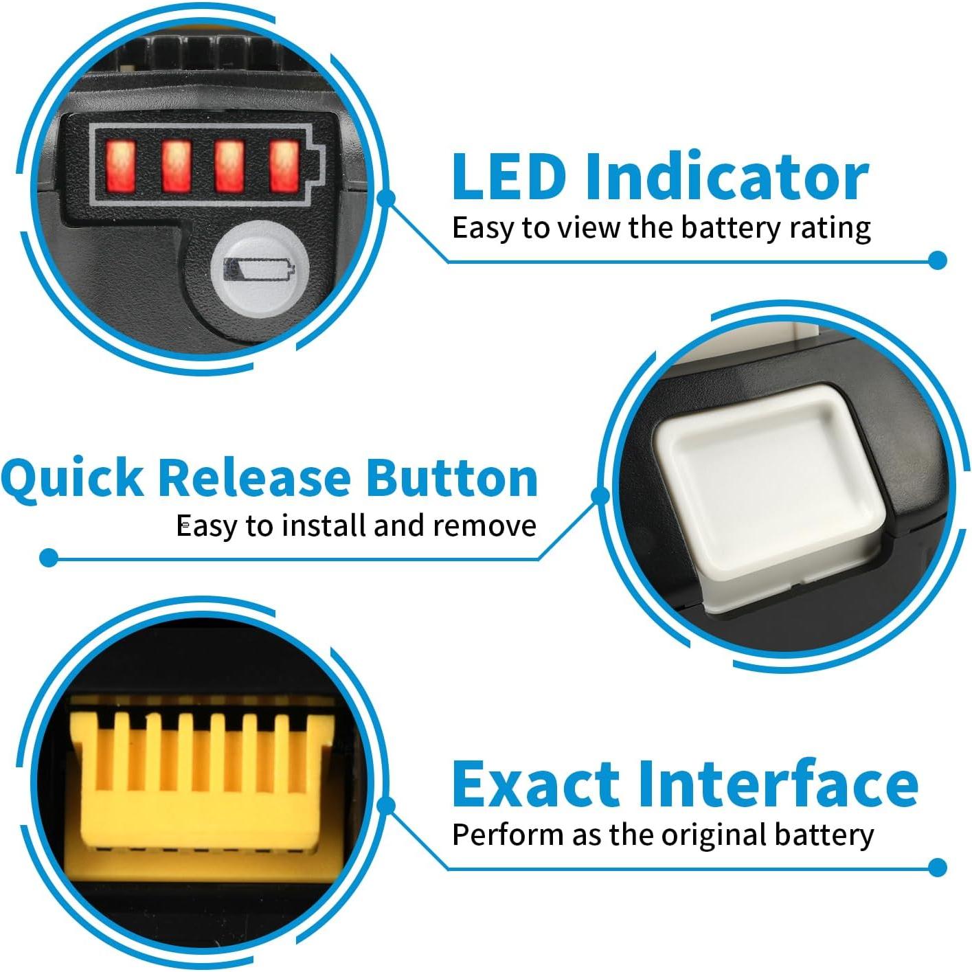 2 Baterías Litio 18V 6.0Ah VIRSHX para Makita