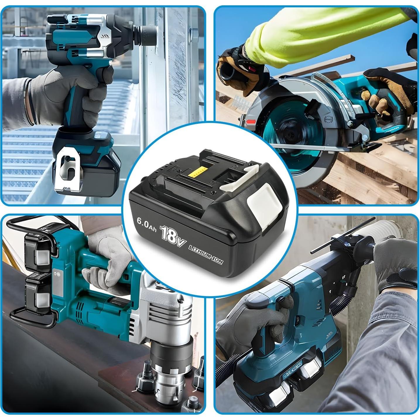 2 Baterías Litio 18V 6.0Ah VIRSHX para Makita