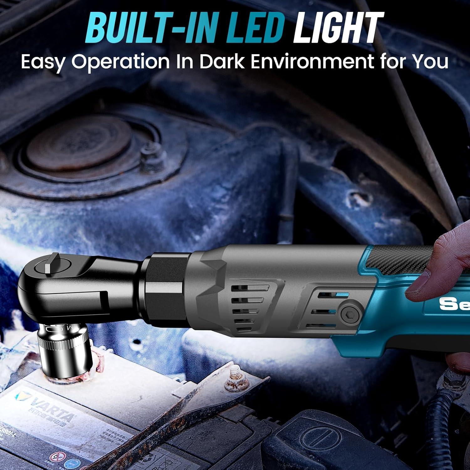 Llave de Carraca Eléctrica Seesii RT600B 21V 90Nm 200RPM