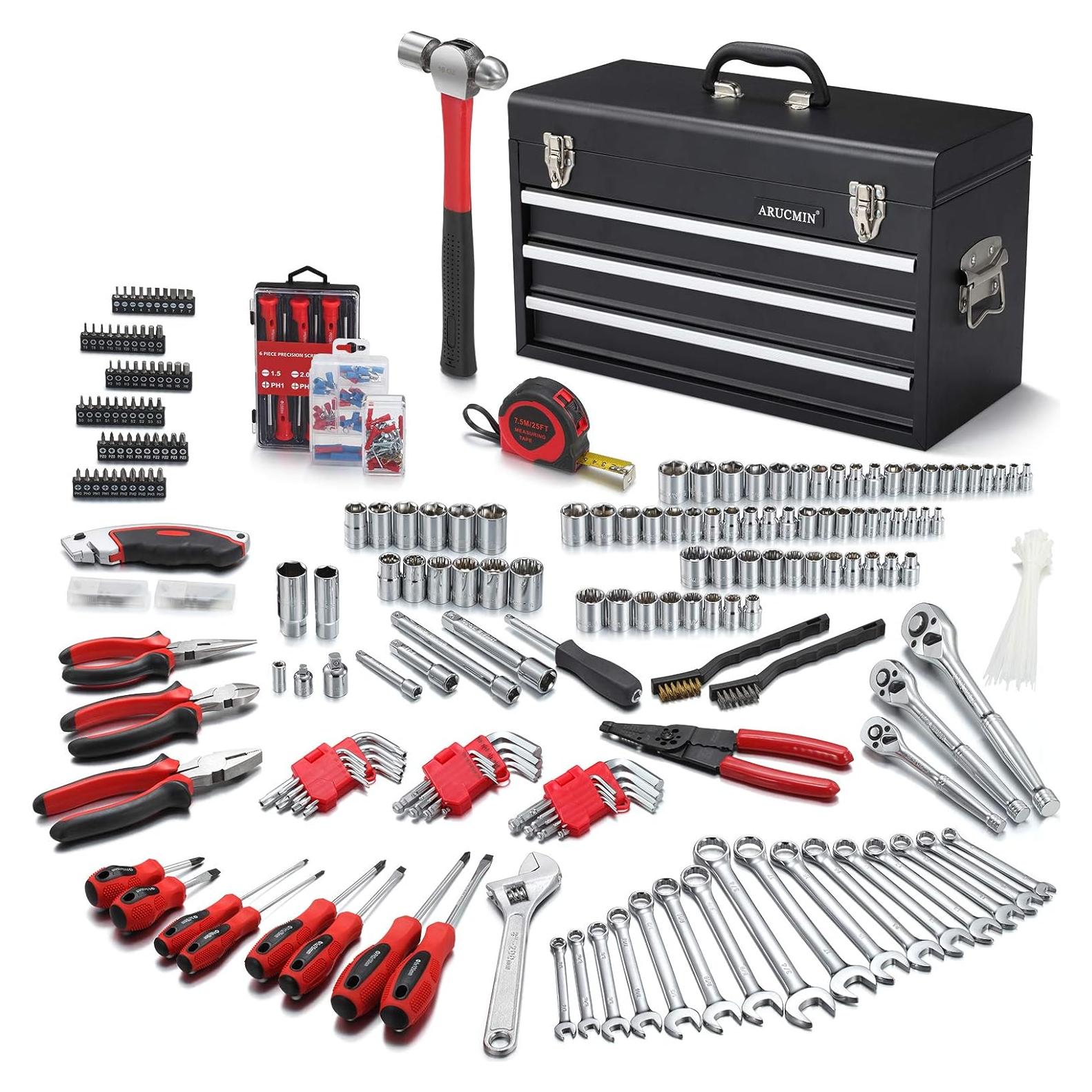 Juego de Herramientas ARUCMIN 438 Piezas Caja 3 Cajones