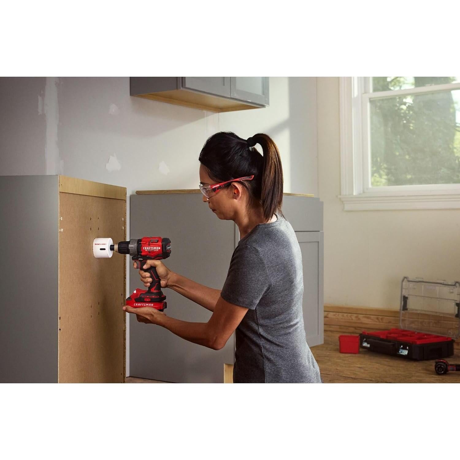 Taladro Atornillador Inalámbrico CRAFTSMAN V20 20V 1/2" 2 Baterías