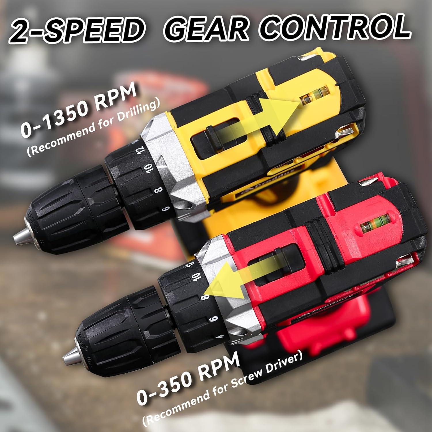 Taladro Inalámbrico Creddux 21V con 84 Accesorios