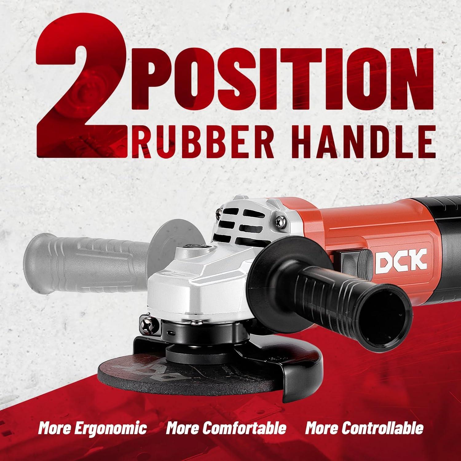 Amoladora Angular DCK KSM17-115B 1100W 4.5" 11800 RPM