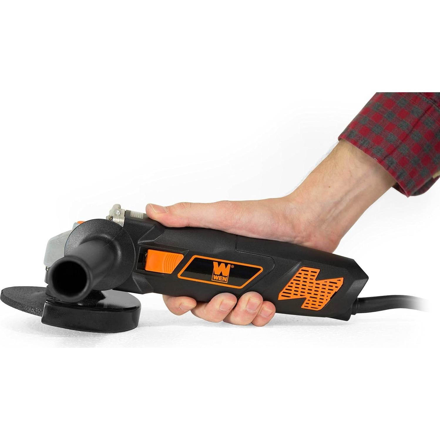 Amoladora Angular WEN 944 7A 11,000 RPM 4.5" Gris/Naranja