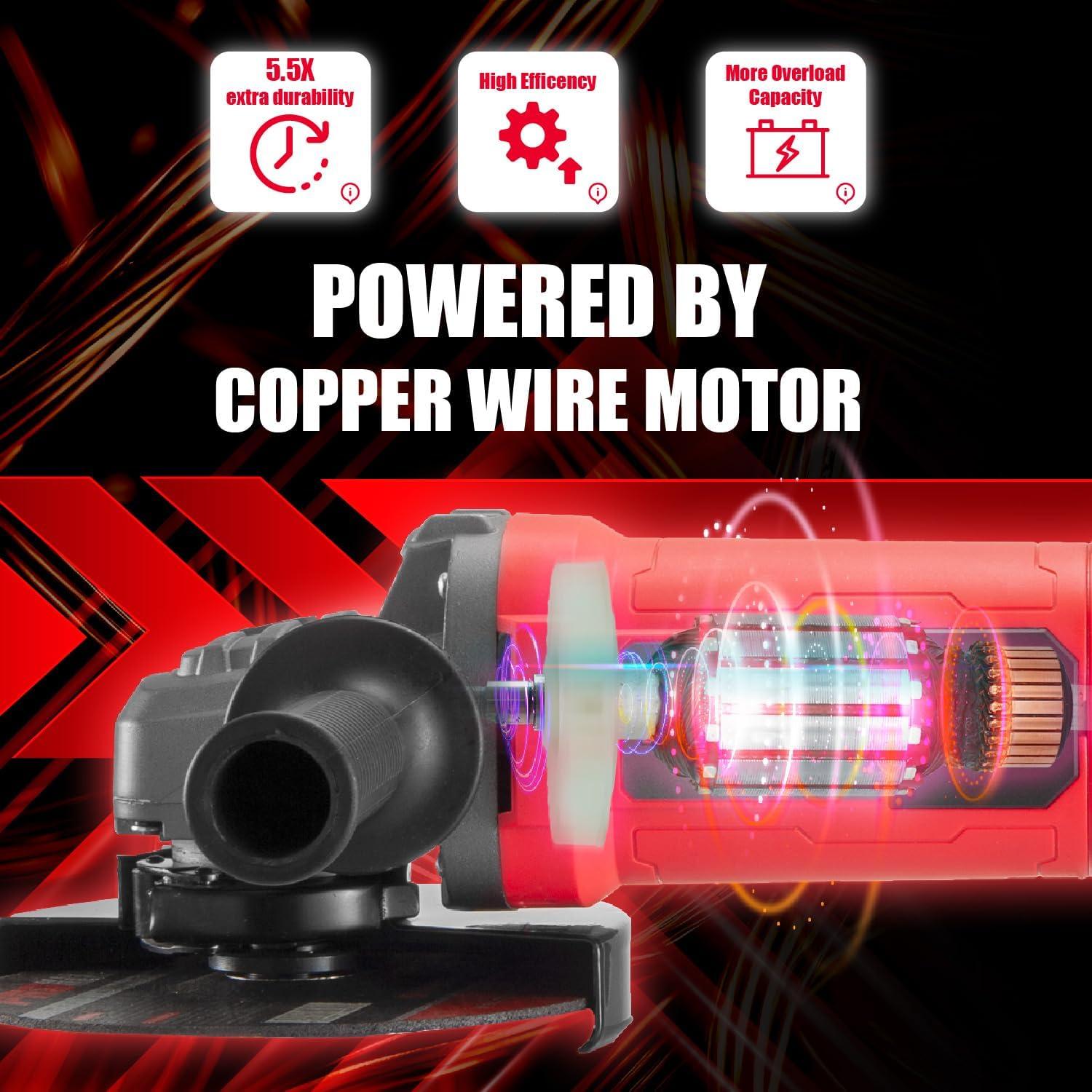 Amoladora Angular ProMaker 7" 2000W 8400 RPM Industrial