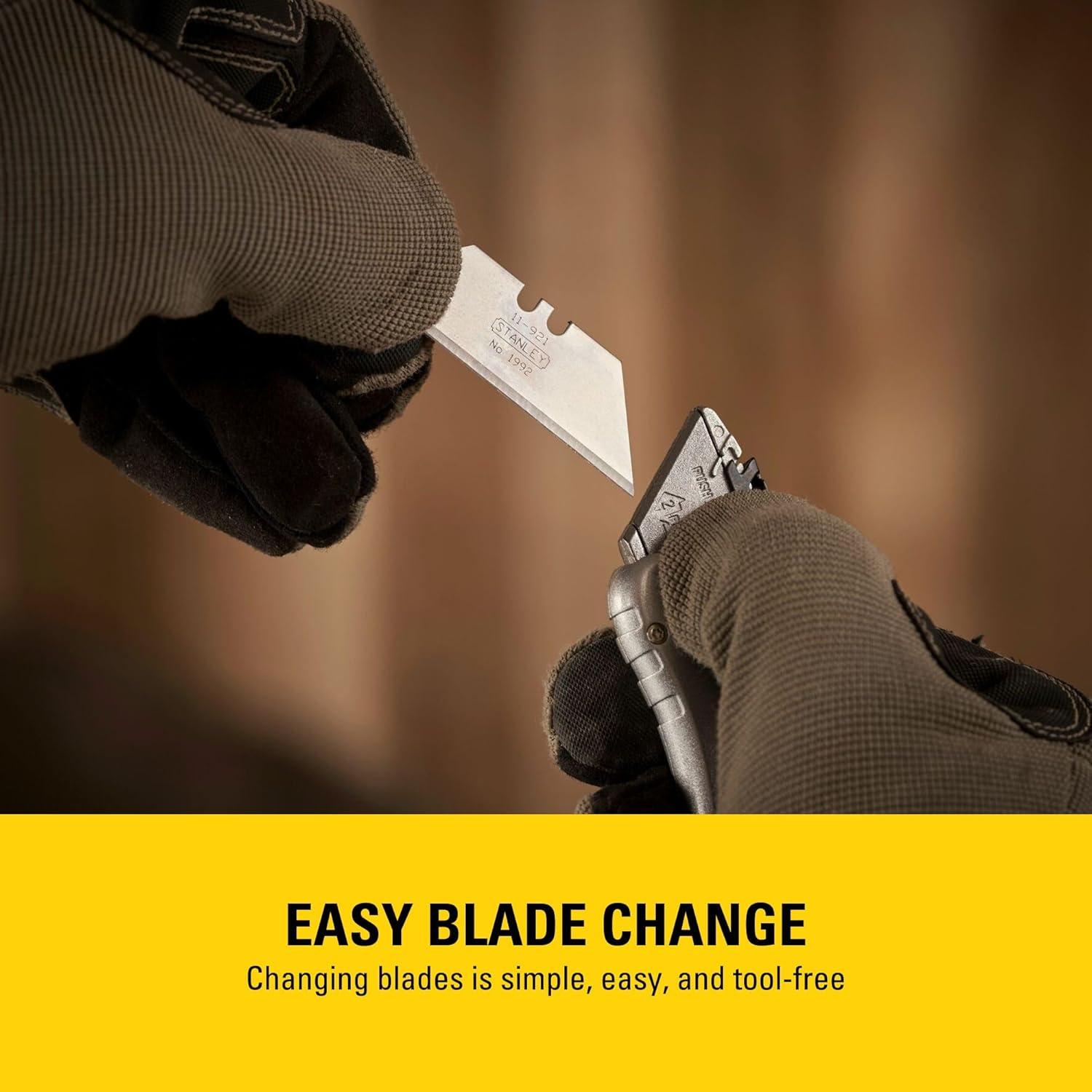 Cuchillo Deportivo Stanley 0-10-810 Retráctil Acero Inoxidable