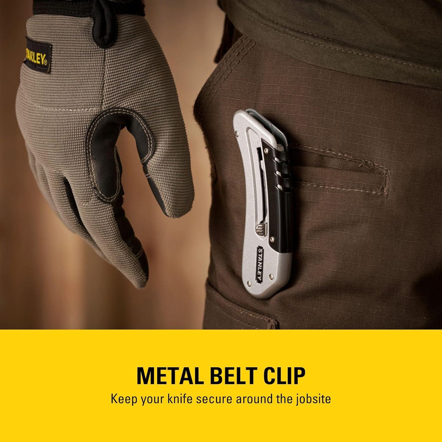 Cuchillo Deportivo Stanley 0-10-810 Retráctil Acero Inoxidable