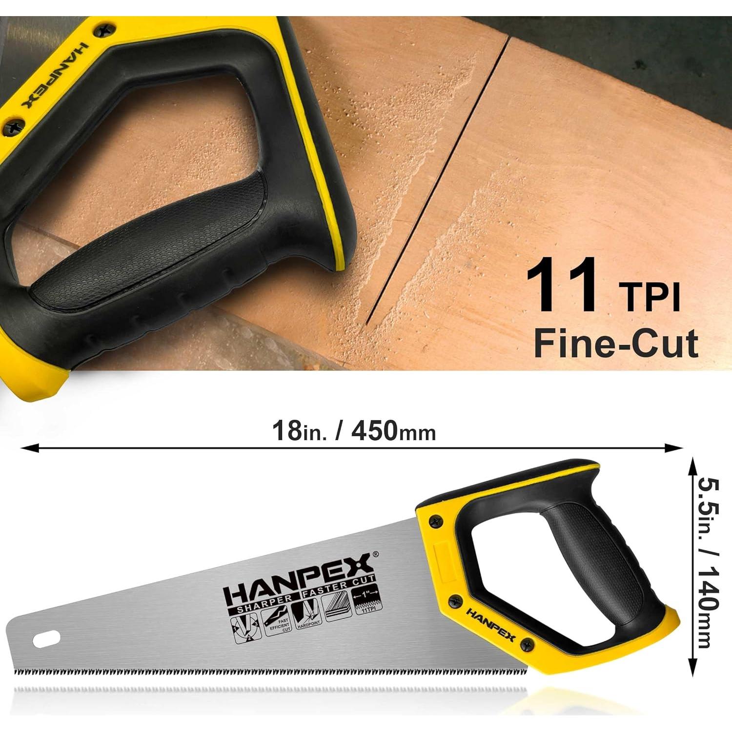 Sierra Manual Pro Hanpex 14 cm 11 TPI Corte Fino