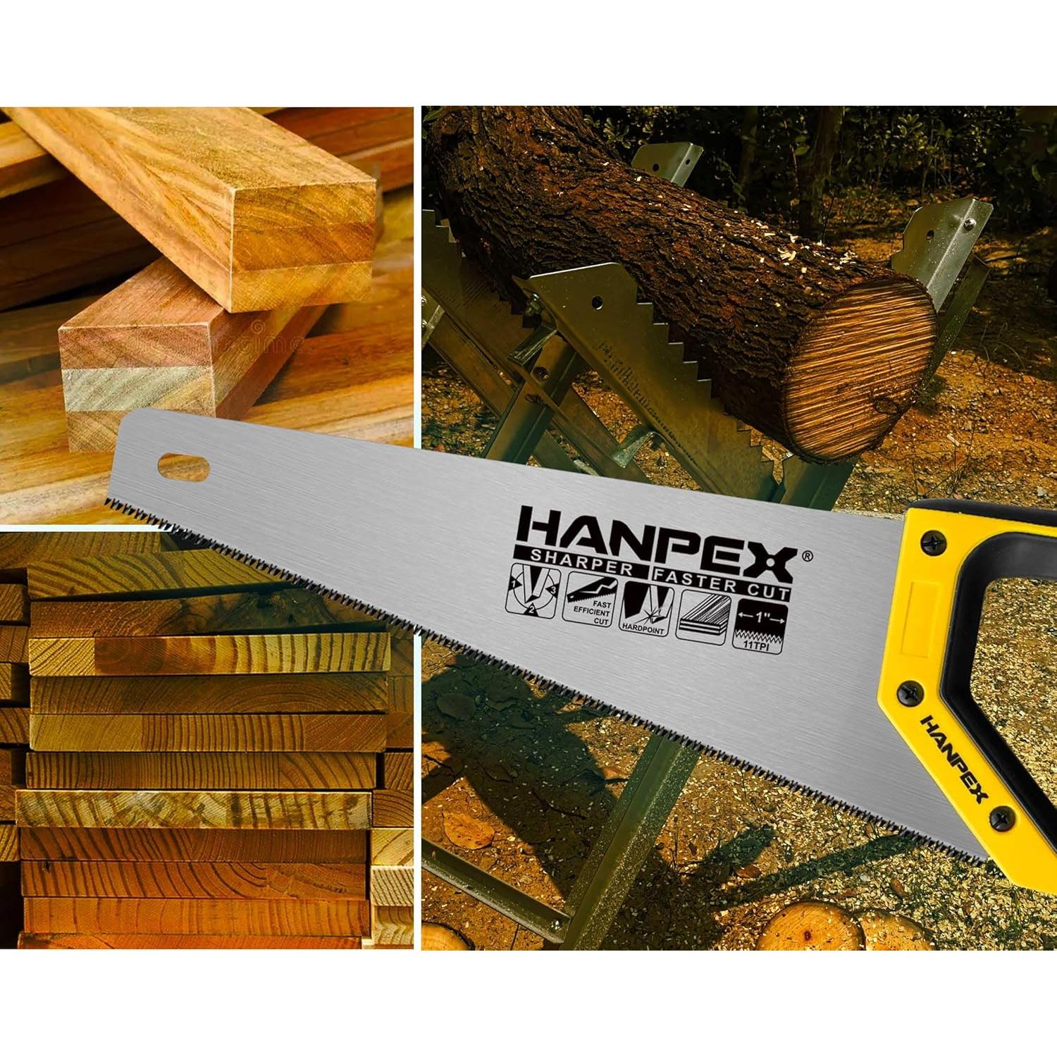 Sierra Manual Pro Hanpex 14 cm 11 TPI Corte Fino