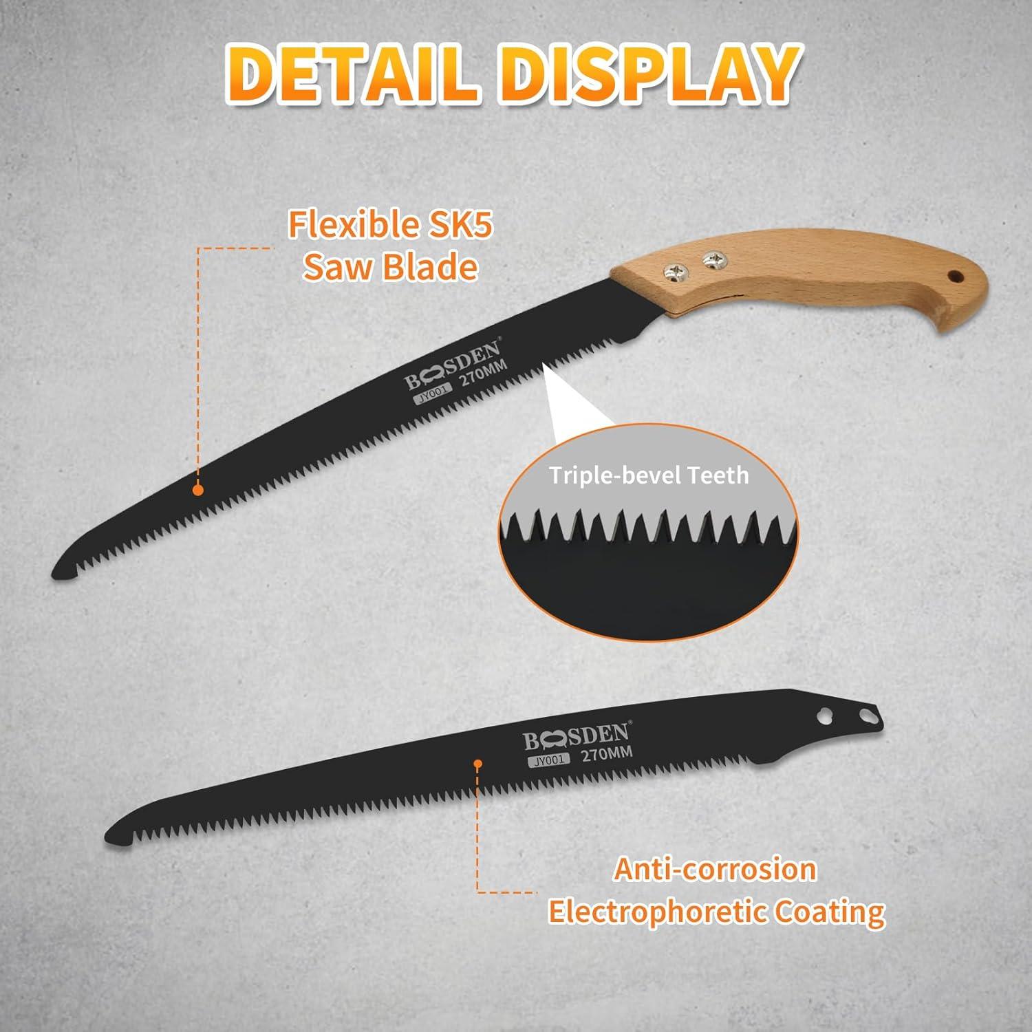 Sierra de Poda Manual BOOSDEN 27.94 cm Mango de Madera