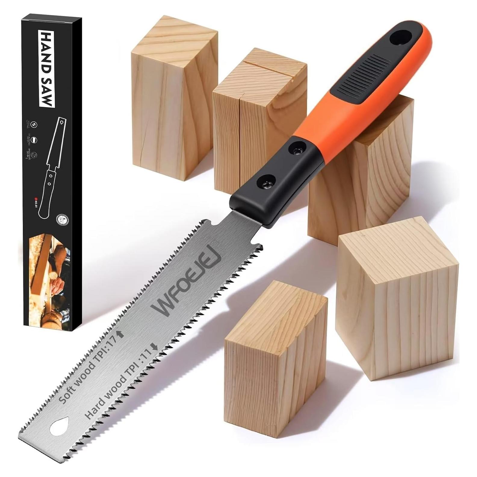 Sierra de Mano Japonesa WFOEJEJ 15,24 cm Doble Filo Ergonómica