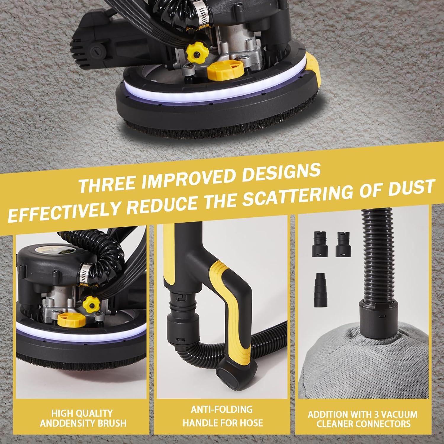 Lijadora de paneles de yeso CUBEWAY 780W con vacío y LED