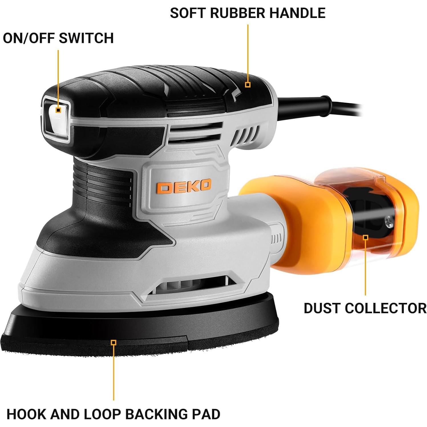 Lijadora de Detalle DEKOPRO 20V 13000 RPM con Accesorios