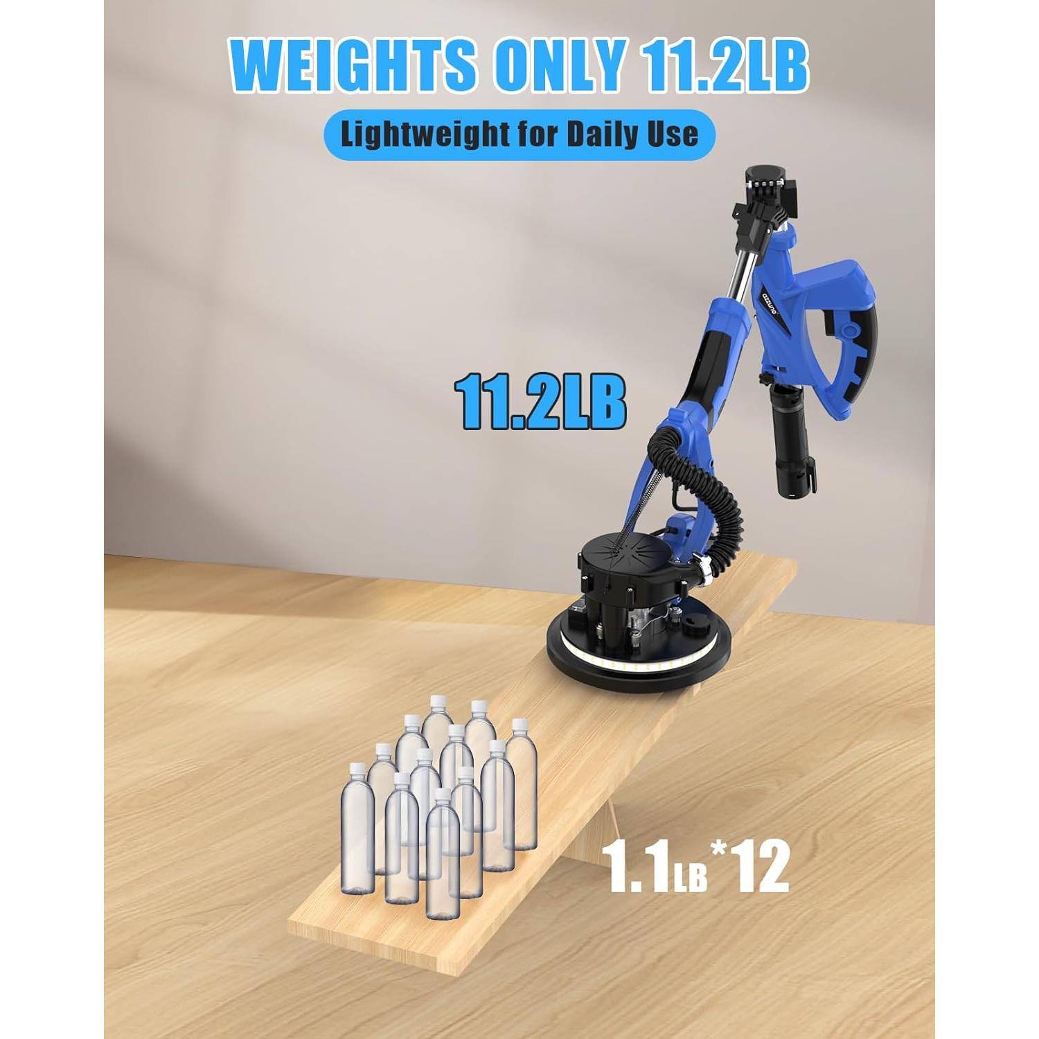 Lijadora de Drywall AZZUNO 850W 5 Velocidades 22,86 cm