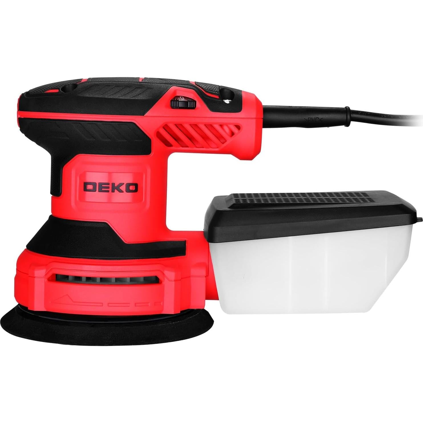 Lijadora Orbital Eléctrica DEKOPRO 5" 6 Velocidades Rojo