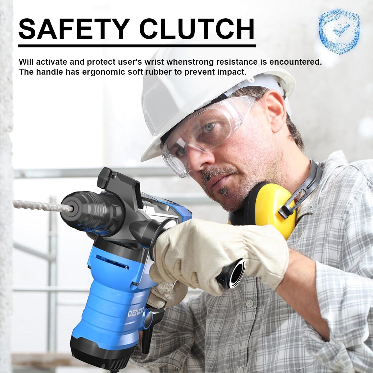 Martillo Rotativo AZZUNO 1800W 4 Funciones para Concreto