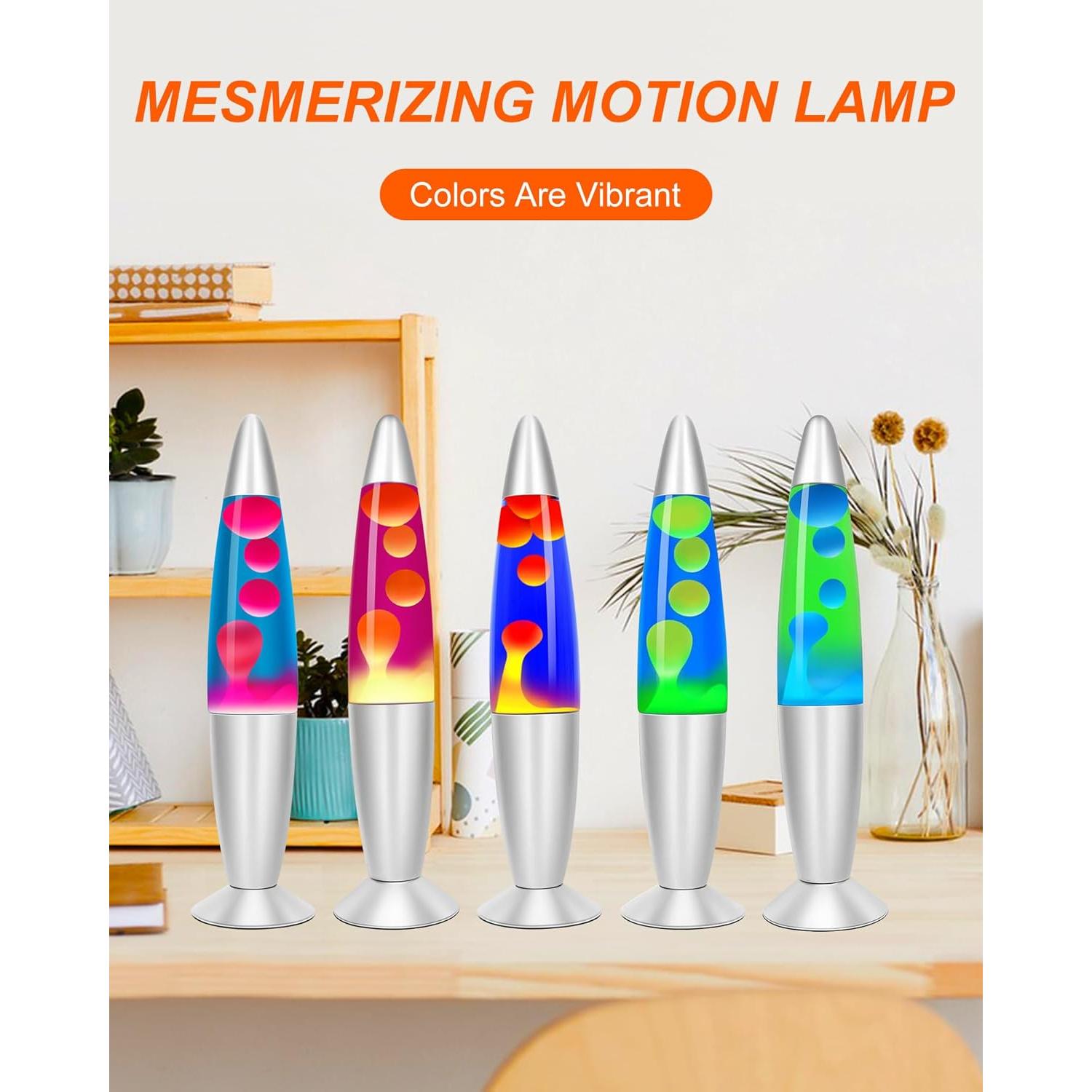 Lámpara de Movimiento Líquido Dalavalamp 40cm Verde Azul