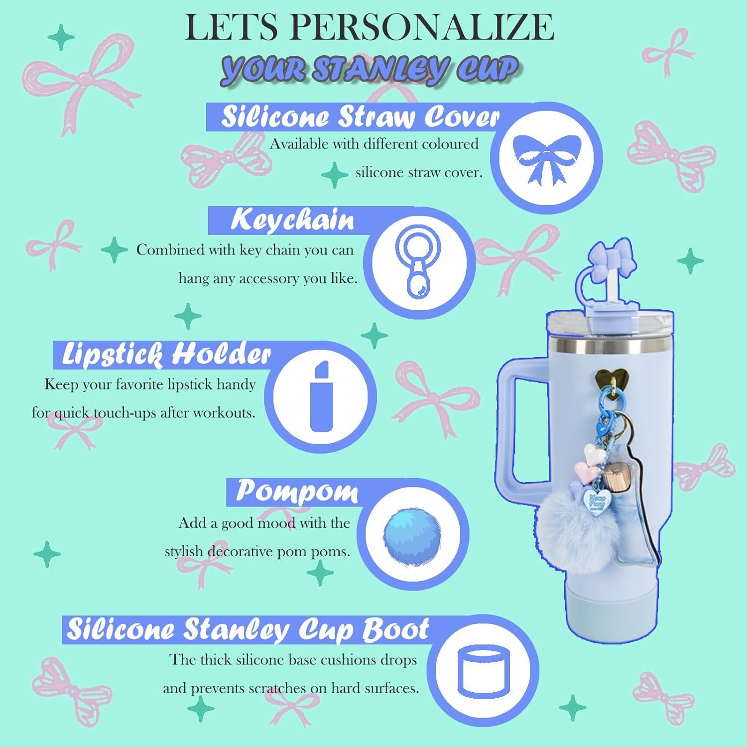 Juego de Accesorios HZPOINTONE para Stanley Cup 8 Piezas