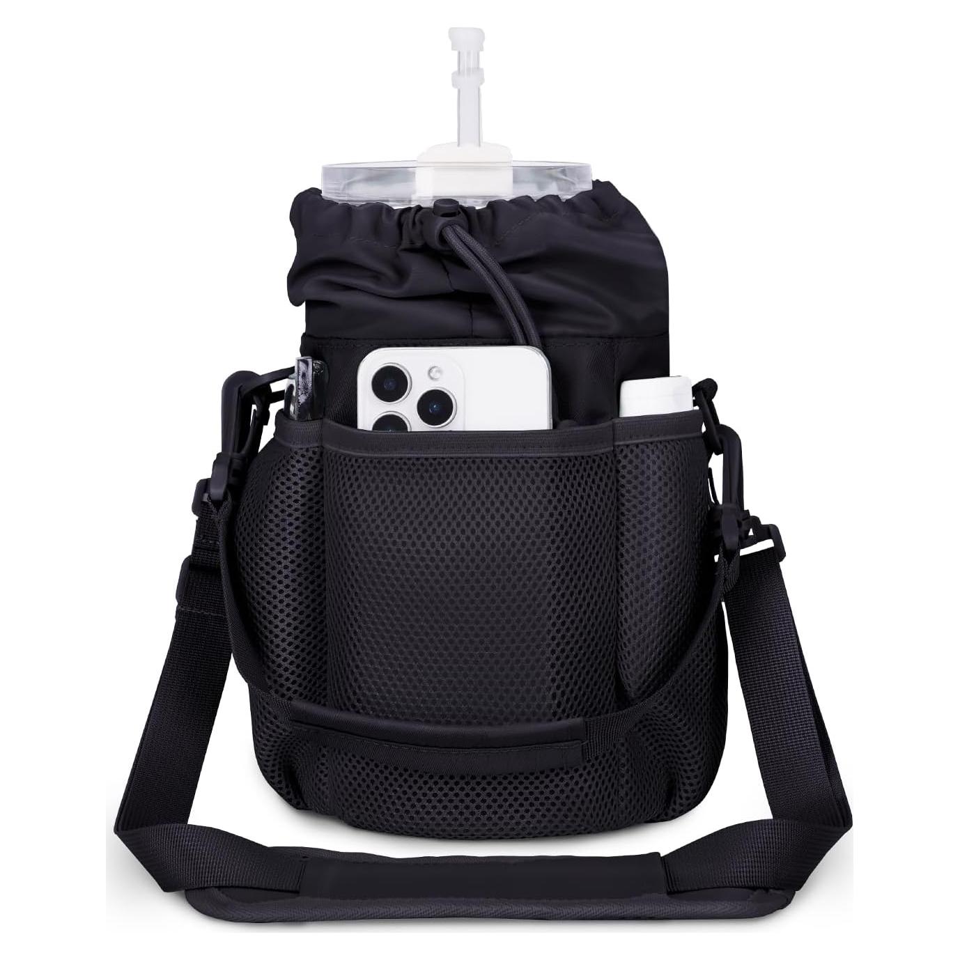 Soporte para Botellas ECOHUB con Correa Ajustable Negra