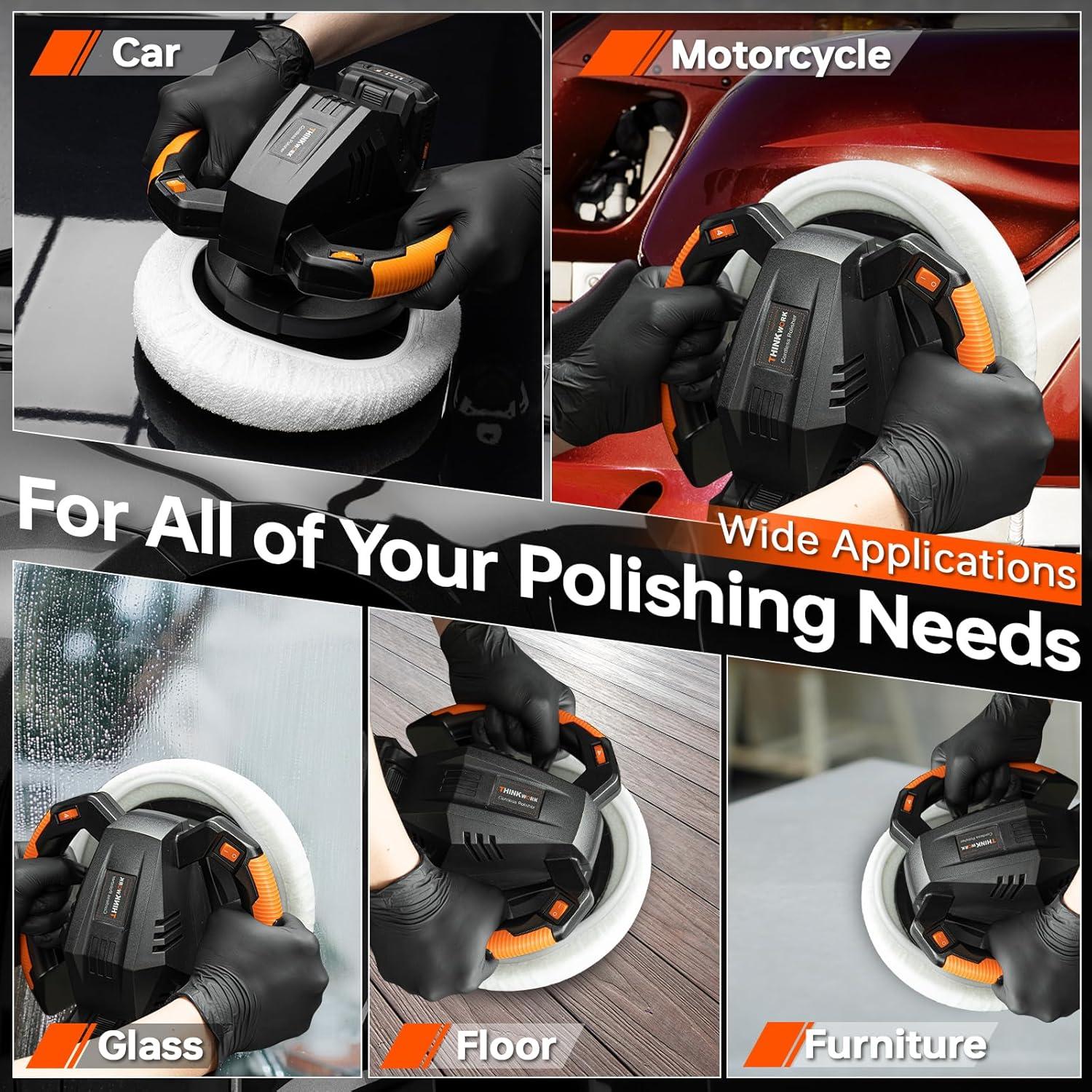 Pulidora THINKWORK W6132 Inalámbrica 20V 10" 6 Velocidades