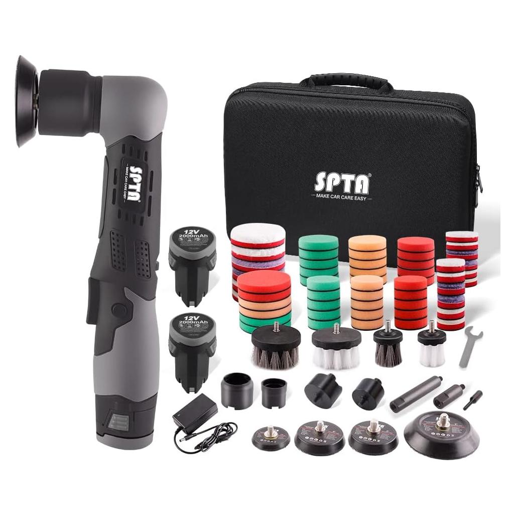 Pulidor Mini Inalámbrico SPTA 12V con Accesorios