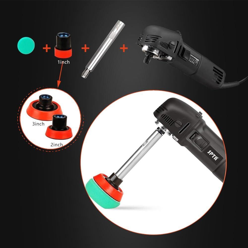 Pulidora Rotativa SPTA Mini 240V con 27 Piezas de Pulido