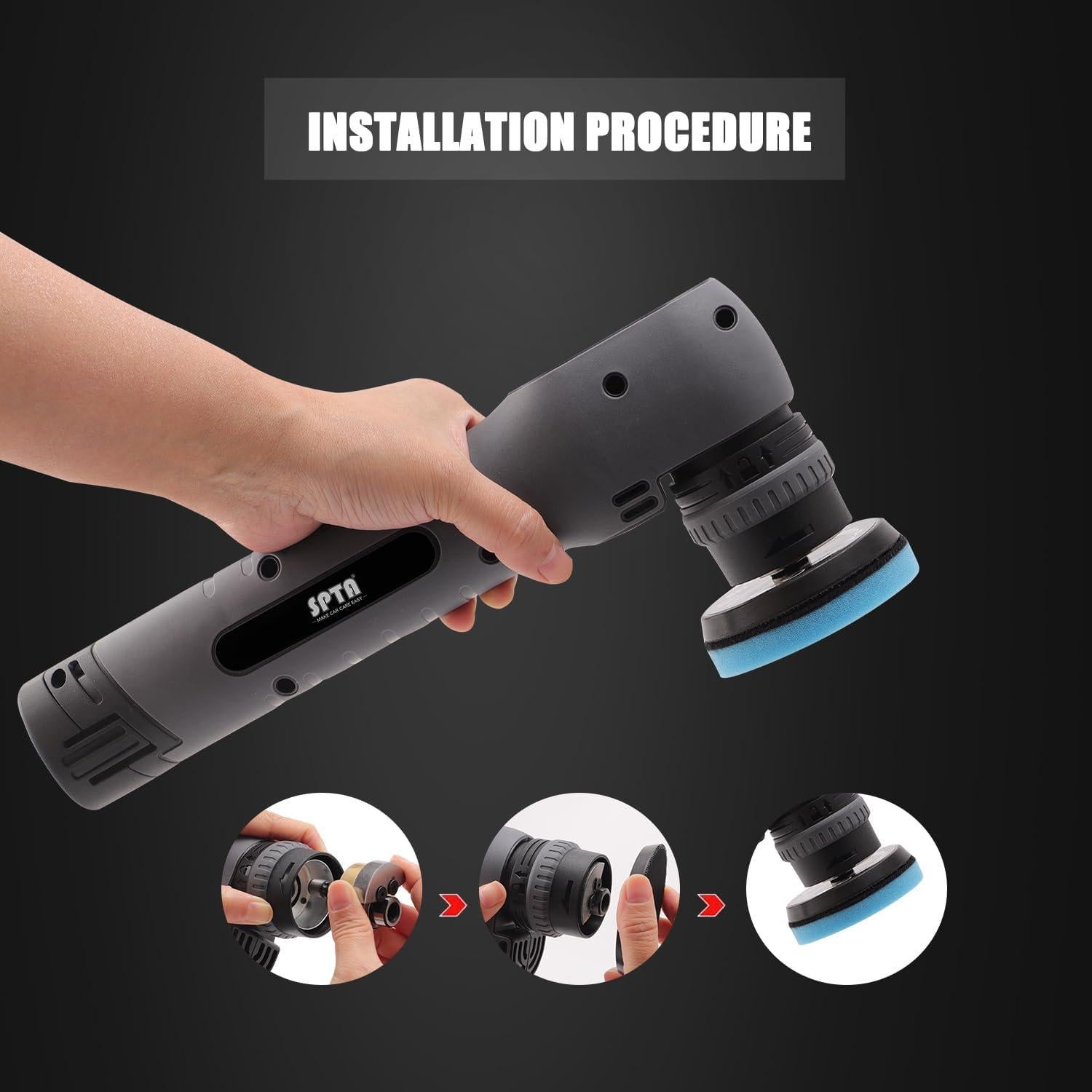 Pulidora Mini Inalámbrica SPTA LP105 12V con Baterías