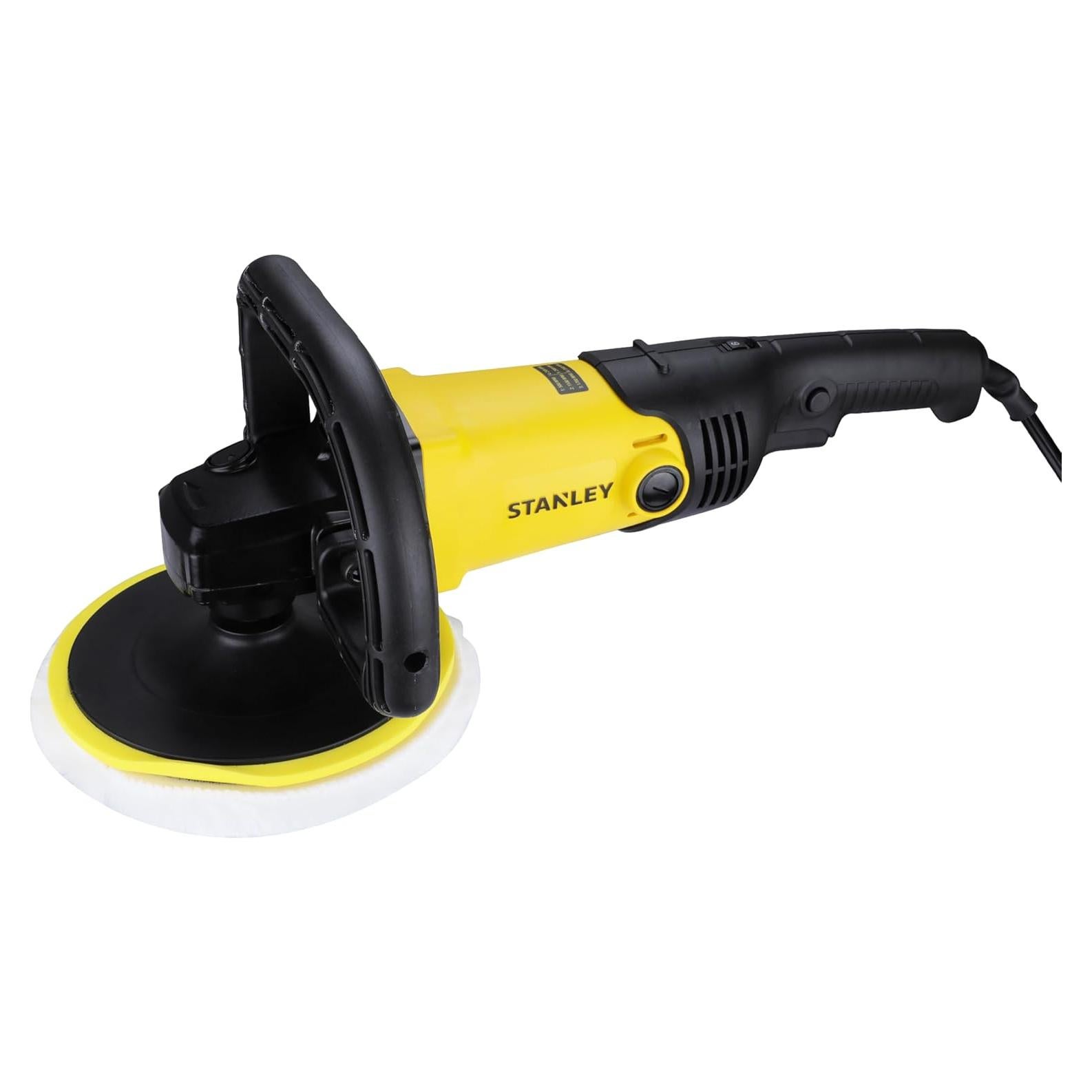 SP137 1300W 180mm Polisher with High Rotation Speed, Ideal for Delicate Polishing, Buffing, Waxing & Glazing Applications, 1 Year Warranty, YELLOW & BLACK