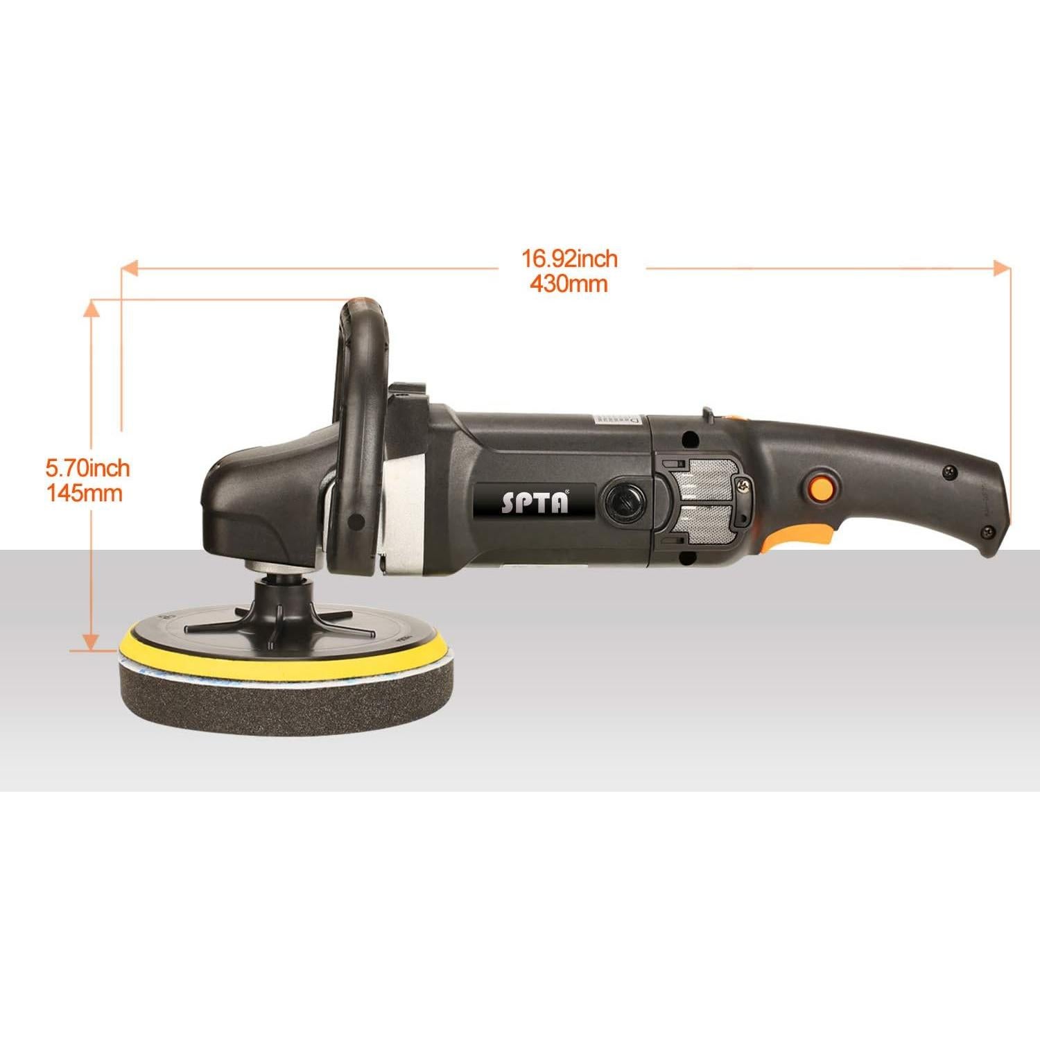 Pulidor Eléctrico SPTA 180mm Rotativo con Accesorios