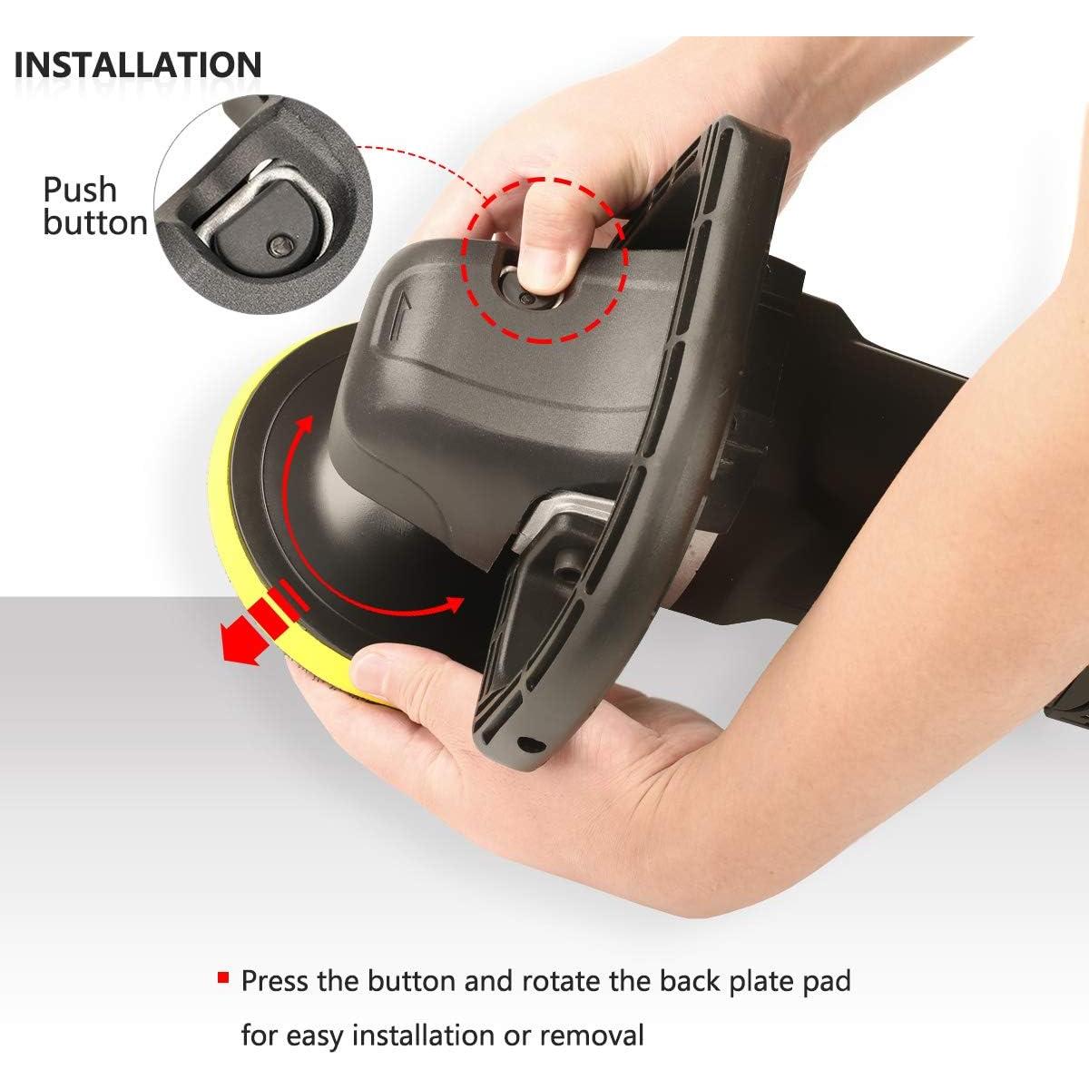 Pulidor Eléctrico SPTA 180mm Rotativo con Accesorios