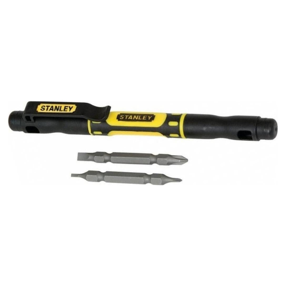 Destornillador Stanley 4-en-1 Bi-Material Negro 0,23 kg
