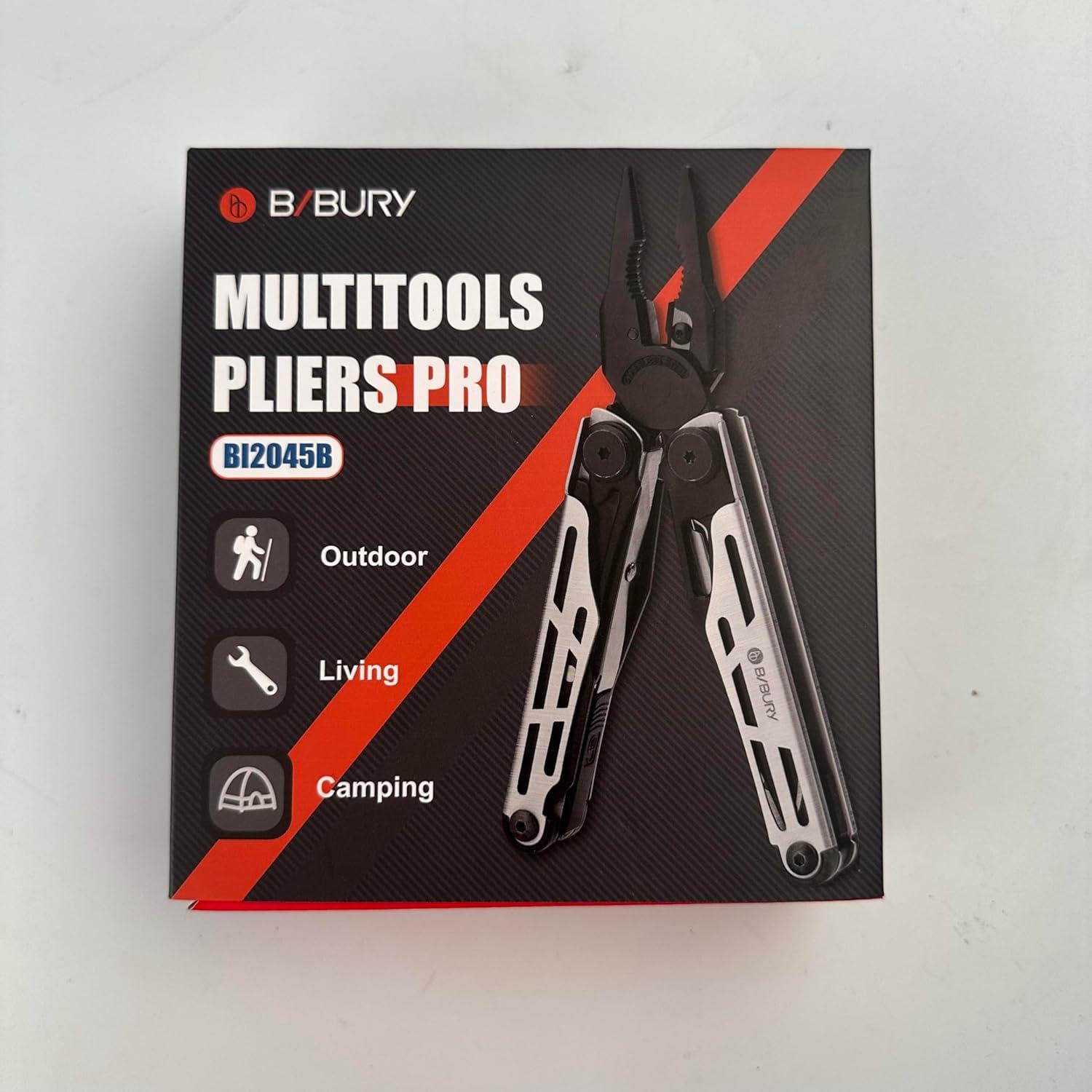 Multiherramienta BIBURY 31 en 1 Plegable con Accesorios